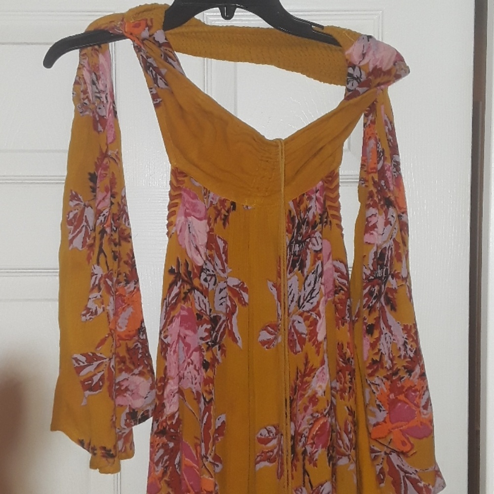 Free people flowy floral  jumpsuit